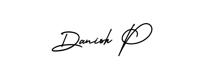 if you are searching for the best signature style for your name Danish P. so please give up your signature search. here we have designed multiple signature styles  using AmerikaSignatureDemo-Regular. Danish P signature style 3 images and pictures png