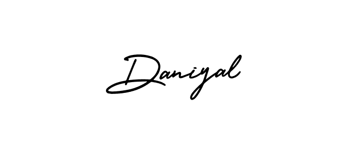 Use a signature maker to create a handwritten signature online. With this signature software, you can design (AmerikaSignatureDemo-Regular) your own signature for name Daniyal. Daniyal signature style 3 images and pictures png