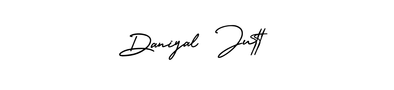 How to Draw Daniyal  Jutt signature style? AmerikaSignatureDemo-Regular is a latest design signature styles for name Daniyal  Jutt. Daniyal  Jutt signature style 3 images and pictures png