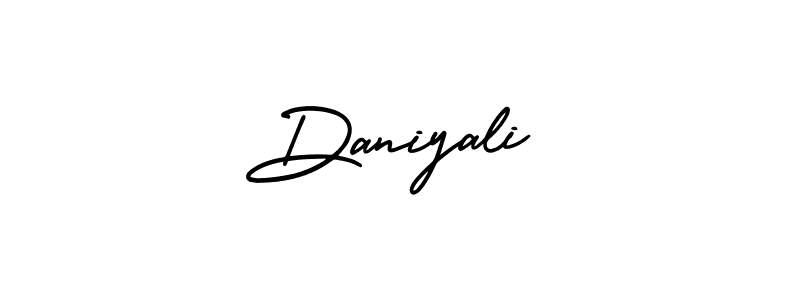 Use a signature maker to create a handwritten signature online. With this signature software, you can design (AmerikaSignatureDemo-Regular) your own signature for name Daniyali. Daniyali signature style 3 images and pictures png