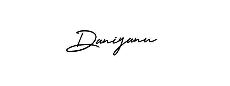 Design your own signature with our free online signature maker. With this signature software, you can create a handwritten (AmerikaSignatureDemo-Regular) signature for name Daniyanu. Daniyanu signature style 3 images and pictures png