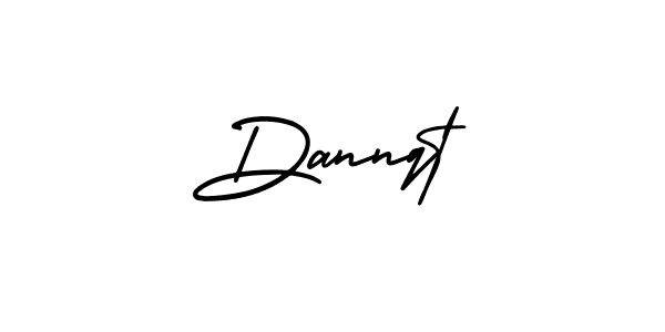 The best way (AmerikaSignatureDemo-Regular) to make a short signature is to pick only two or three words in your name. The name Dannqt include a total of six letters. For converting this name. Dannqt signature style 3 images and pictures png