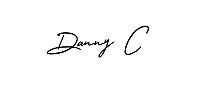 Design your own signature with our free online signature maker. With this signature software, you can create a handwritten (AmerikaSignatureDemo-Regular) signature for name Danny C. Danny C signature style 3 images and pictures png