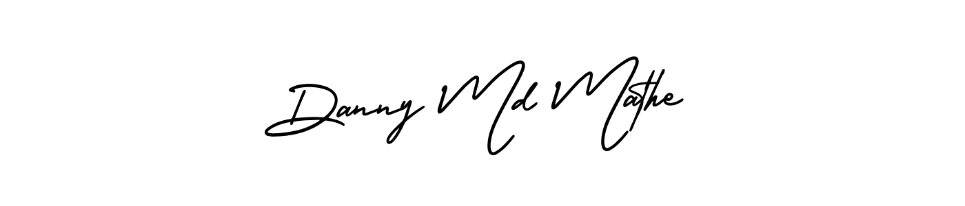 Danny Md Mathe stylish signature style. Best Handwritten Sign (AmerikaSignatureDemo-Regular) for my name. Handwritten Signature Collection Ideas for my name Danny Md Mathe. Danny Md Mathe signature style 3 images and pictures png