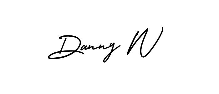 Create a beautiful signature design for name Danny W. With this signature (AmerikaSignatureDemo-Regular) fonts, you can make a handwritten signature for free. Danny W signature style 3 images and pictures png