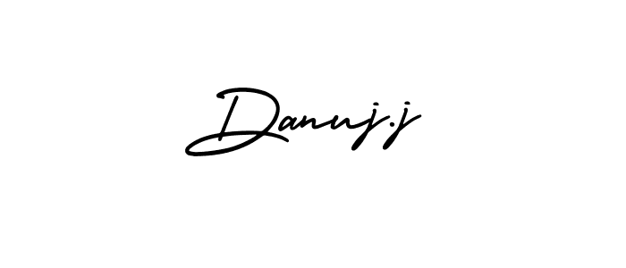 Make a short Danuj.j signature style. Manage your documents anywhere anytime using AmerikaSignatureDemo-Regular. Create and add eSignatures, submit forms, share and send files easily. Danuj.j signature style 3 images and pictures png