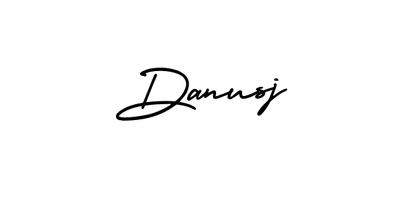 This is the best signature style for the Danusj name. Also you like these signature font (AmerikaSignatureDemo-Regular). Mix name signature. Danusj signature style 3 images and pictures png