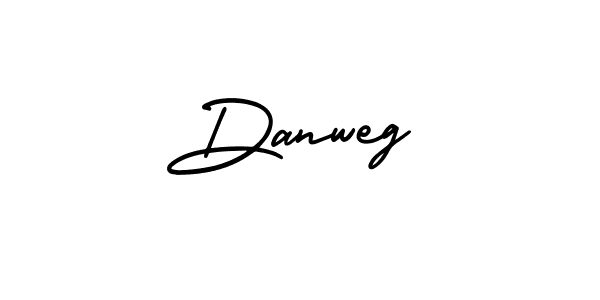 Design your own signature with our free online signature maker. With this signature software, you can create a handwritten (AmerikaSignatureDemo-Regular) signature for name Danweg. Danweg signature style 3 images and pictures png
