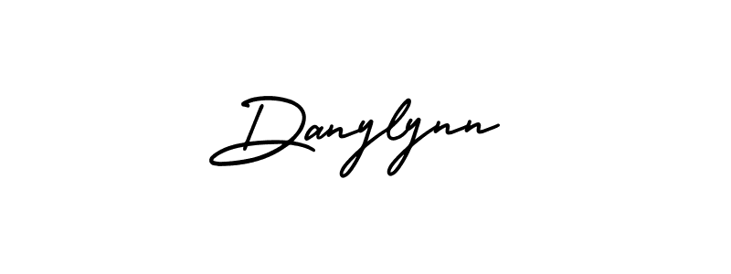 The best way (AmerikaSignatureDemo-Regular) to make a short signature is to pick only two or three words in your name. The name Danylynn include a total of six letters. For converting this name. Danylynn signature style 3 images and pictures png