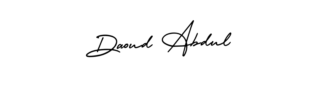 Design your own signature with our free online signature maker. With this signature software, you can create a handwritten (AmerikaSignatureDemo-Regular) signature for name Daoud Abdul. Daoud Abdul signature style 3 images and pictures png