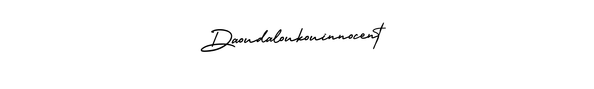 How to Draw Daoudaloukouinnocent signature style? AmerikaSignatureDemo-Regular is a latest design signature styles for name Daoudaloukouinnocent. Daoudaloukouinnocent signature style 3 images and pictures png