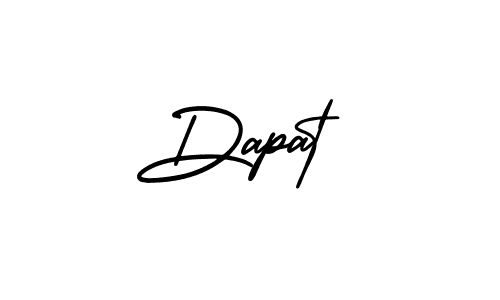 How to make Dapat name signature. Use AmerikaSignatureDemo-Regular style for creating short signs online. This is the latest handwritten sign. Dapat signature style 3 images and pictures png