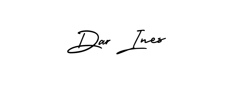 Use a signature maker to create a handwritten signature online. With this signature software, you can design (AmerikaSignatureDemo-Regular) your own signature for name Dar Ines. Dar Ines signature style 3 images and pictures png