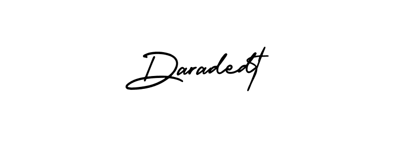 This is the best signature style for the Daradedt name. Also you like these signature font (AmerikaSignatureDemo-Regular). Mix name signature. Daradedt signature style 3 images and pictures png