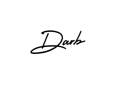 Make a beautiful signature design for name Darb. With this signature (AmerikaSignatureDemo-Regular) style, you can create a handwritten signature for free. Darb signature style 3 images and pictures png