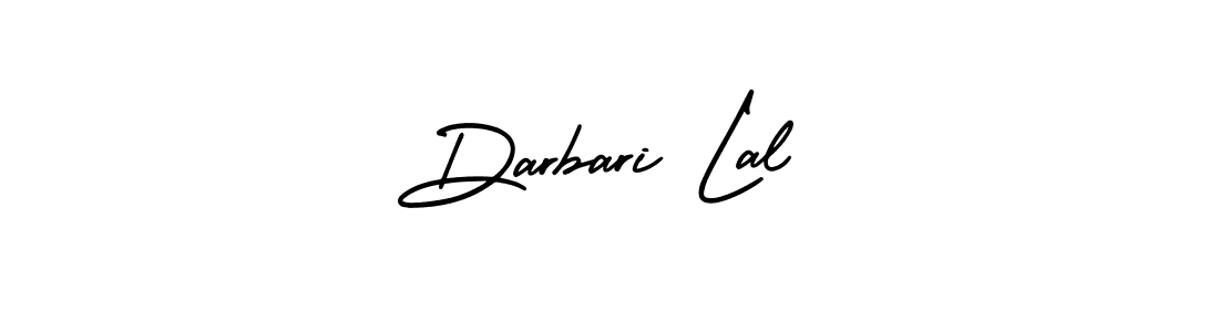 How to make Darbari Lal name signature. Use AmerikaSignatureDemo-Regular style for creating short signs online. This is the latest handwritten sign. Darbari Lal signature style 3 images and pictures png