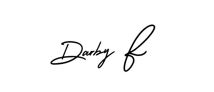 Also we have Darby F name is the best signature style. Create professional handwritten signature collection using AmerikaSignatureDemo-Regular autograph style. Darby F signature style 3 images and pictures png