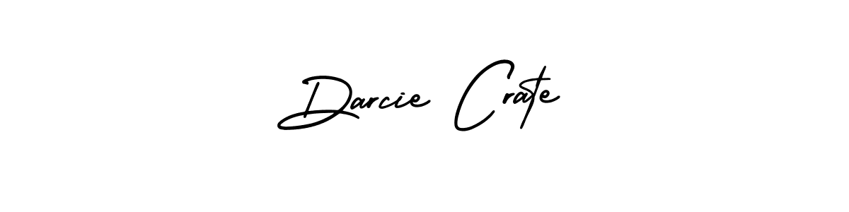 The best way (AmerikaSignatureDemo-Regular) to make a short signature is to pick only two or three words in your name. The name Darcie Crate include a total of six letters. For converting this name. Darcie Crate signature style 3 images and pictures png