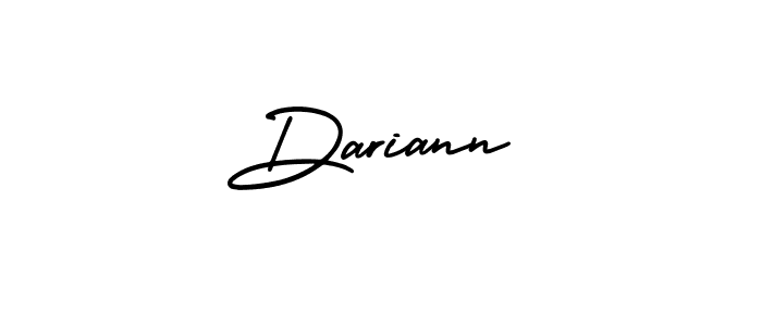 Design your own signature with our free online signature maker. With this signature software, you can create a handwritten (AmerikaSignatureDemo-Regular) signature for name Dariann. Dariann signature style 3 images and pictures png