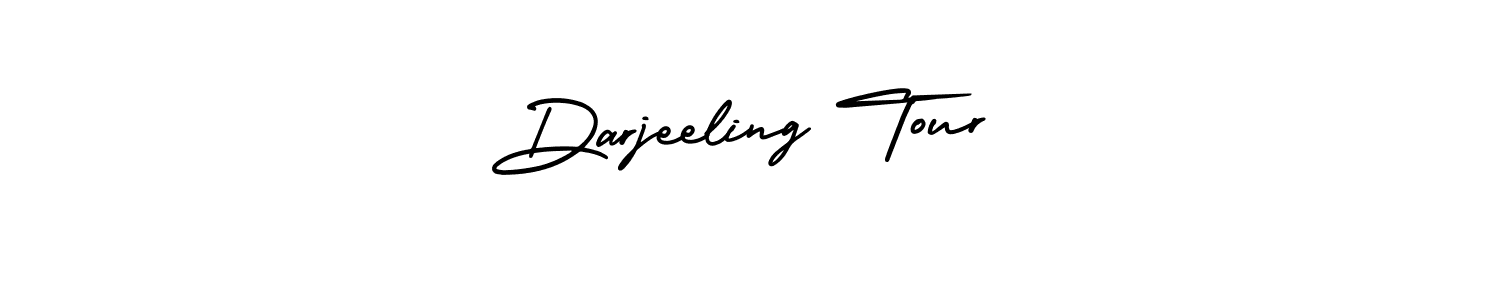 How to Draw Darjeeling Tour signature style? AmerikaSignatureDemo-Regular is a latest design signature styles for name Darjeeling Tour. Darjeeling Tour signature style 3 images and pictures png