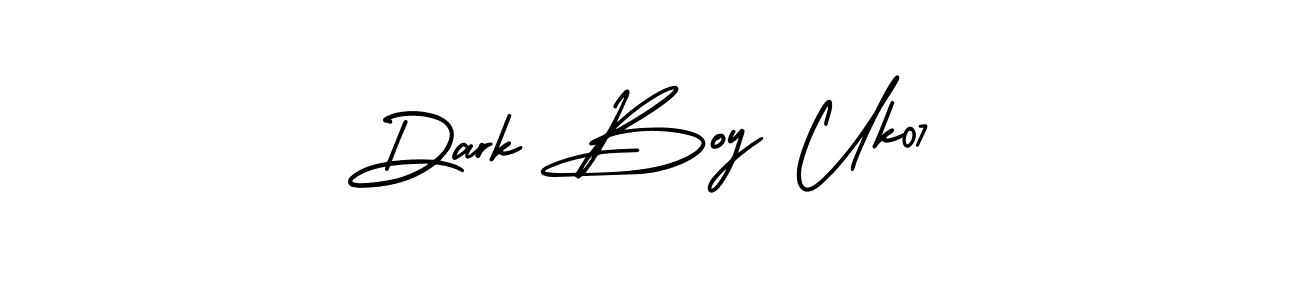 Similarly AmerikaSignatureDemo-Regular is the best handwritten signature design. Signature creator online .You can use it as an online autograph creator for name Dark Boy Uk07. Dark Boy Uk07 signature style 3 images and pictures png