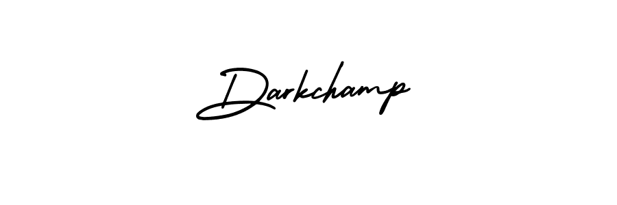 Use a signature maker to create a handwritten signature online. With this signature software, you can design (AmerikaSignatureDemo-Regular) your own signature for name Darkchamp. Darkchamp signature style 3 images and pictures png