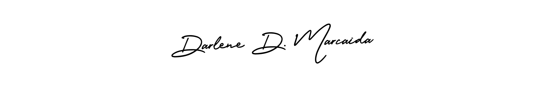 This is the best signature style for the Darlene D. Marcaida name. Also you like these signature font (AmerikaSignatureDemo-Regular). Mix name signature. Darlene D. Marcaida signature style 3 images and pictures png