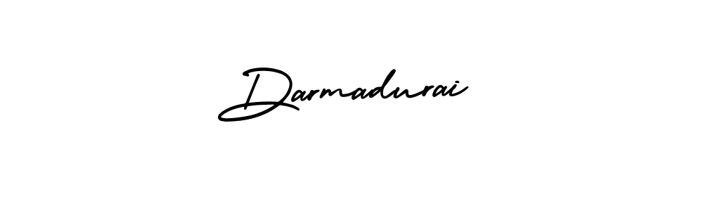 How to make Darmadurai name signature. Use AmerikaSignatureDemo-Regular style for creating short signs online. This is the latest handwritten sign. Darmadurai signature style 3 images and pictures png