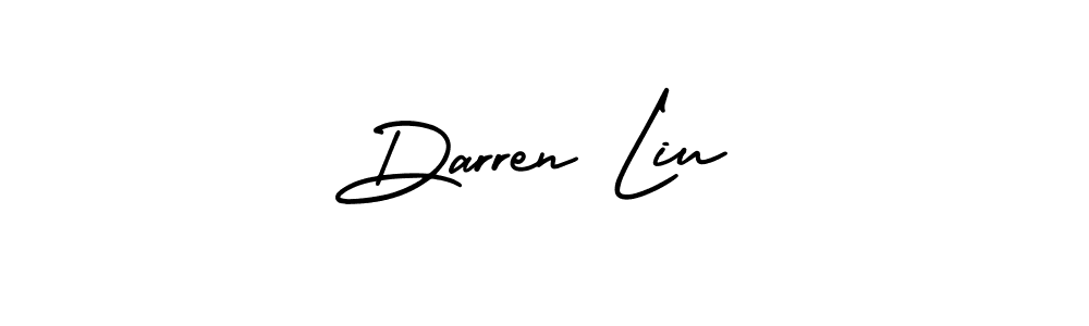 It looks lik you need a new signature style for name Darren Liu. Design unique handwritten (AmerikaSignatureDemo-Regular) signature with our free signature maker in just a few clicks. Darren Liu signature style 3 images and pictures png