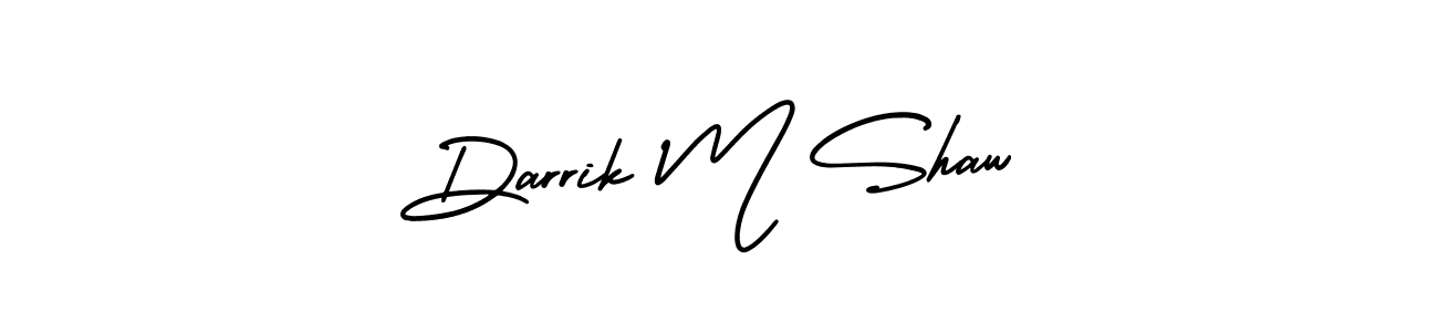 if you are searching for the best signature style for your name Darrik M Shaw. so please give up your signature search. here we have designed multiple signature styles  using AmerikaSignatureDemo-Regular. Darrik M Shaw signature style 3 images and pictures png