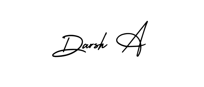 Design your own signature with our free online signature maker. With this signature software, you can create a handwritten (AmerikaSignatureDemo-Regular) signature for name Darsh A. Darsh A signature style 3 images and pictures png