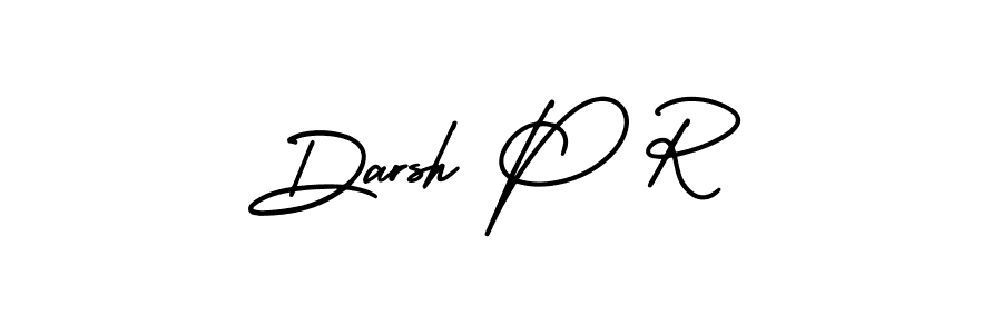 Also You can easily find your signature by using the search form. We will create Darsh P R name handwritten signature images for you free of cost using AmerikaSignatureDemo-Regular sign style. Darsh P R signature style 3 images and pictures png