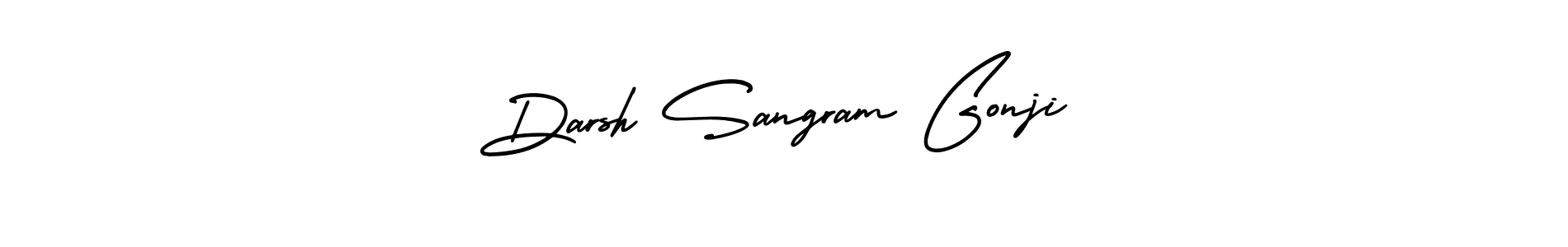 Also You can easily find your signature by using the search form. We will create Darsh Sangram Gonji name handwritten signature images for you free of cost using AmerikaSignatureDemo-Regular sign style. Darsh Sangram Gonji signature style 3 images and pictures png