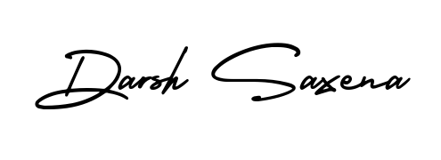 Enhance your business communications with Darsh Saxena signature in AmerikaSignatureDemo-Regular lettering. Clean, modern, and universally compatible. Darsh Saxena signature style 3 images and pictures png