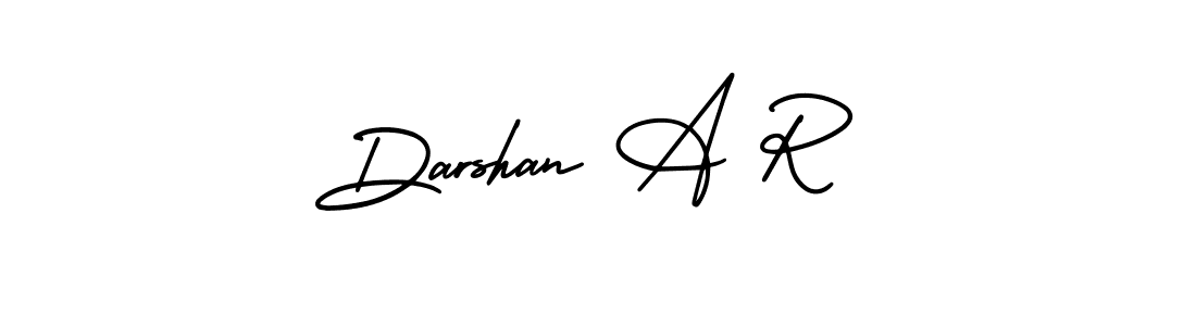 Design your own signature with our free online signature maker. With this signature software, you can create a handwritten (AmerikaSignatureDemo-Regular) signature for name Darshan A R. Darshan A R signature style 3 images and pictures png