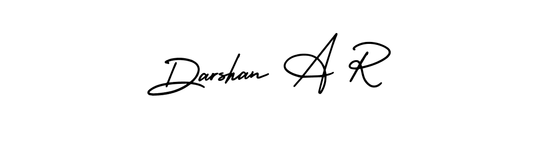 Design your own signature with our free online signature maker. With this signature software, you can create a handwritten (AmerikaSignatureDemo-Regular) signature for name Darshan A R. Darshan A R signature style 3 images and pictures png