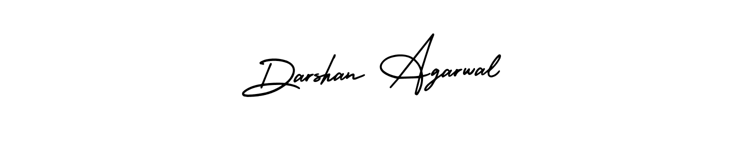 How to make Darshan Agarwal name signature. Use AmerikaSignatureDemo-Regular style for creating short signs online. This is the latest handwritten sign. Darshan Agarwal signature style 3 images and pictures png