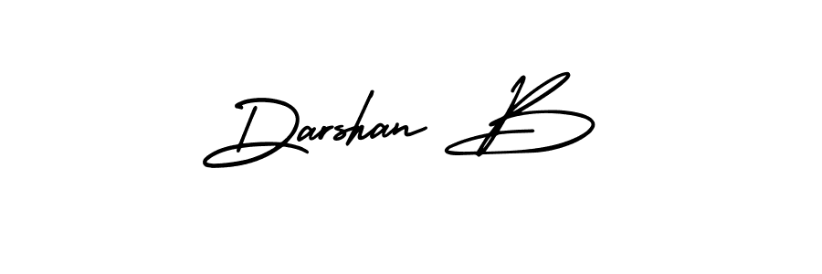 Make a beautiful signature design for name Darshan B. With this signature (AmerikaSignatureDemo-Regular) style, you can create a handwritten signature for free. Darshan B signature style 3 images and pictures png