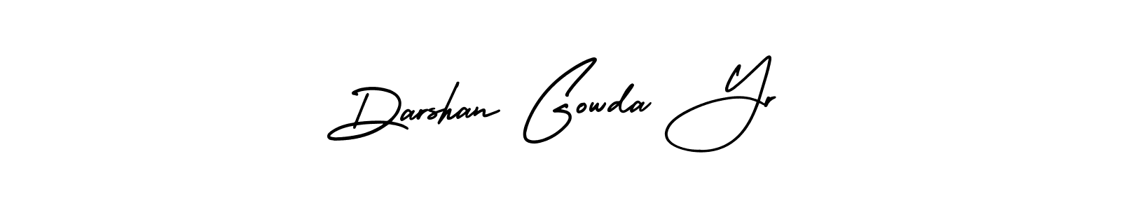 Darshan Gowda Yr stylish signature style. Best Handwritten Sign (AmerikaSignatureDemo-Regular) for my name. Handwritten Signature Collection Ideas for my name Darshan Gowda Yr. Darshan Gowda Yr signature style 3 images and pictures png