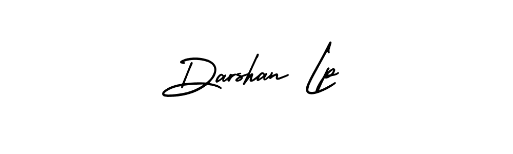 Darshan Lp stylish signature style. Best Handwritten Sign (AmerikaSignatureDemo-Regular) for my name. Handwritten Signature Collection Ideas for my name Darshan Lp. Darshan Lp signature style 3 images and pictures png