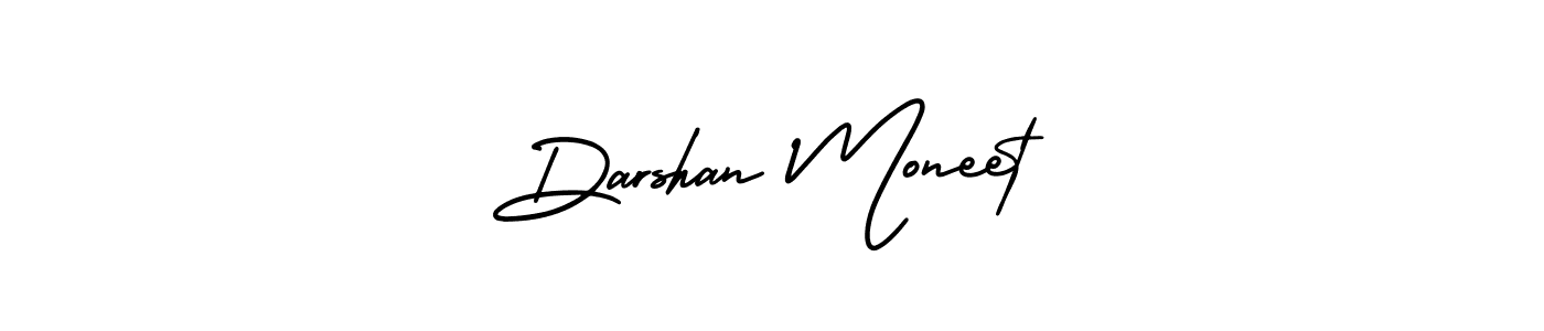 Use a signature maker to create a handwritten signature online. With this signature software, you can design (AmerikaSignatureDemo-Regular) your own signature for name Darshan Moneet. Darshan Moneet signature style 3 images and pictures png