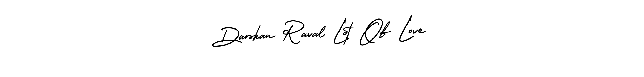 How to make Darshan Raval Lot Of Love signature? AmerikaSignatureDemo-Regular is a professional autograph style. Create handwritten signature for Darshan Raval Lot Of Love name. Darshan Raval Lot Of Love signature style 3 images and pictures png