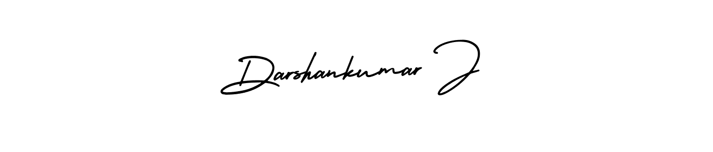 Use a signature maker to create a handwritten signature online. With this signature software, you can design (AmerikaSignatureDemo-Regular) your own signature for name Darshankumar J. Darshankumar J signature style 3 images and pictures png