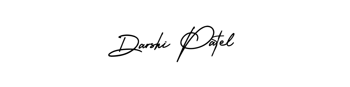 This is the best signature style for the Darshi Patel name. Also you like these signature font (AmerikaSignatureDemo-Regular). Mix name signature. Darshi Patel signature style 3 images and pictures png