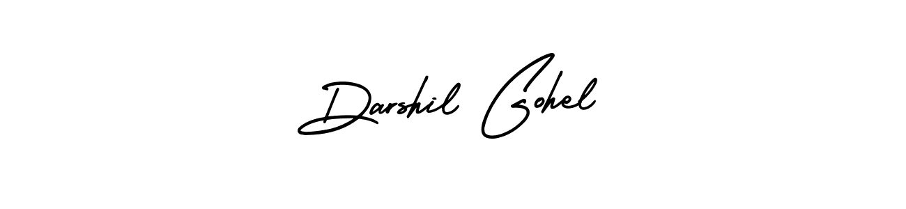 Design your own signature with our free online signature maker. With this signature software, you can create a handwritten (AmerikaSignatureDemo-Regular) signature for name Darshil Gohel. Darshil Gohel signature style 3 images and pictures png