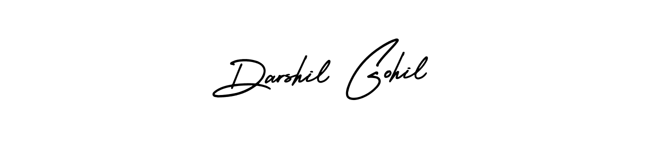 Make a short Darshil Gohil signature style. Manage your documents anywhere anytime using AmerikaSignatureDemo-Regular. Create and add eSignatures, submit forms, share and send files easily. Darshil Gohil signature style 3 images and pictures png