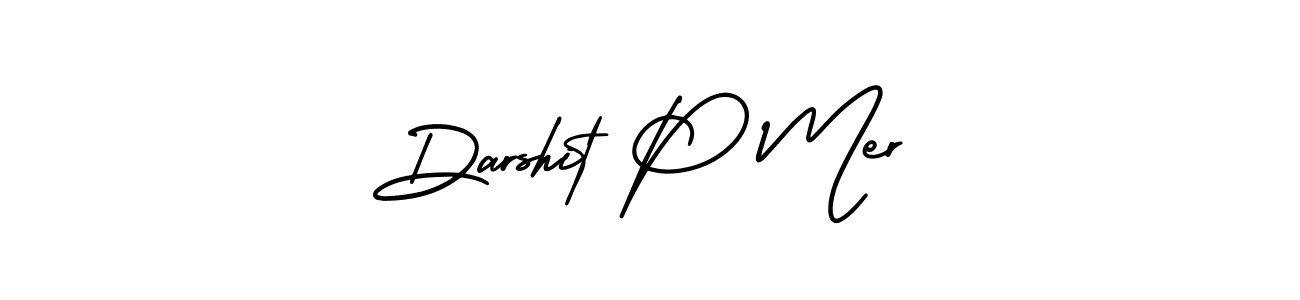 Also we have Darshit P Mer name is the best signature style. Create professional handwritten signature collection using AmerikaSignatureDemo-Regular autograph style. Darshit P Mer signature style 3 images and pictures png