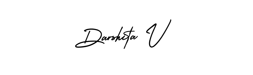 Make a beautiful signature design for name Darshita V. Use this online signature maker to create a handwritten signature for free. Darshita V signature style 3 images and pictures png