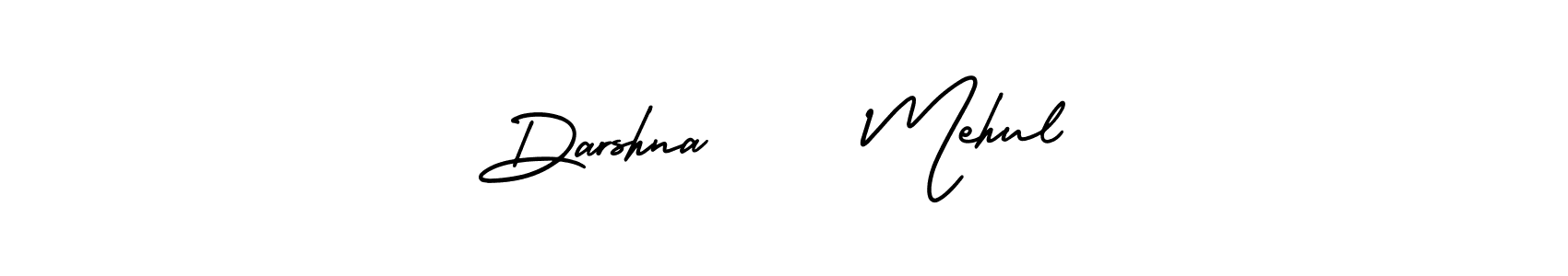 Make a beautiful signature design for name Darshna     Mehul. With this signature (AmerikaSignatureDemo-Regular) style, you can create a handwritten signature for free. Darshna     Mehul signature style 3 images and pictures png