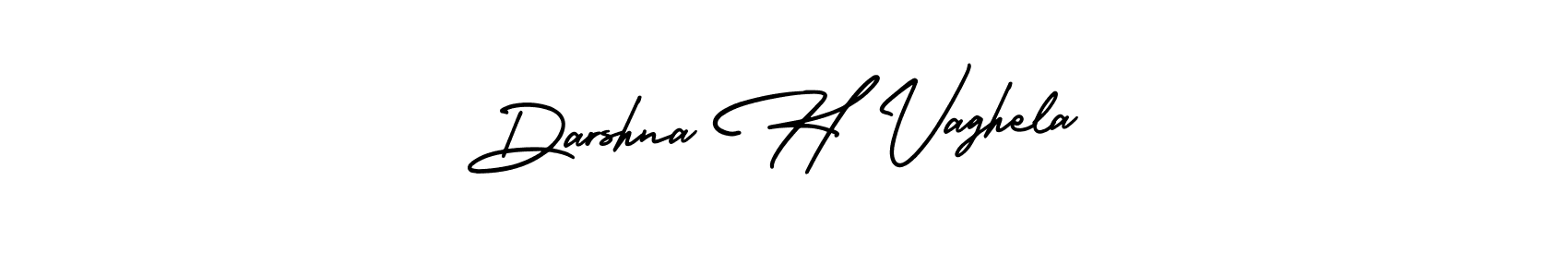 Create a beautiful signature design for name Darshna H Vaghela. With this signature (AmerikaSignatureDemo-Regular) fonts, you can make a handwritten signature for free. Darshna H Vaghela signature style 3 images and pictures png